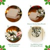 24 Inches Christmas Wreath with Lights for Front Door, Pre-Lit Christmas Wreath, Lighted Xmas Door Wreath with Ornaments for Christmas Door - 3 of 4