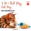 3 in 1 Multi-Functional Cat Toy, Candy Shape in Orange - 3 of 3