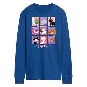 Men's - Disney - Cats & Dogs Long Sleeve Graphic T-Shirt - 1 of 4