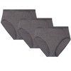 Memoi Ladies Combed Cotton Basic Brief Underwear 3-Pack - 4 of 4