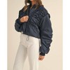 Women's Jessenia Ruffle Puff Bomber Jacket - MABLE S - 2 of 4