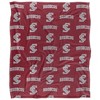Santa Clara University Logo Pattern Silky Touch Blanket White 50x60 - 2 of 4