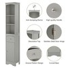 Tall Bathroom Cabinet Freestanding Storage Floor Cabinet With Drawer Adjustable Shelf For Home Bathroom Kitchen - 4 of 4