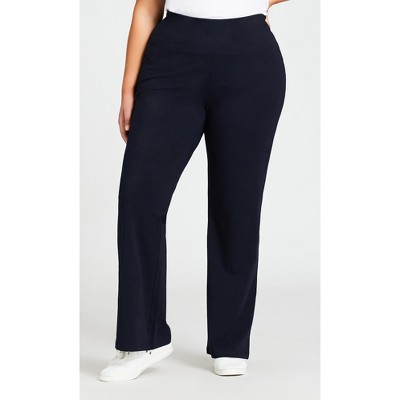 Avenue | Women's Plus Size Pima Bootleg Legging Navy - Average - 34 ...