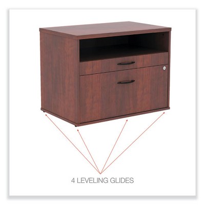 Cherry 2-Drawer Lockable Lateral Filing Cabinet