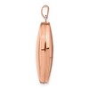 Black Bow Jewelry 14k Rose Gold 26mm Domed Locket in Polished 14k Rose Gold - 2 of 4