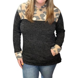 Women's Leopard Hoodie - honeyme - 1 of 2