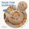 JIONJOY Round Dog Bed: Brown Pet Sofa Bed with Supportive Foam and Removable & Washable Coverr - 2 of 4