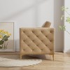 CAVINAS Luxury Upholstered Accent Chair,Velvet Armchair with Metal Legs,Modern Lounge Chair Leisure Chair for Living Room,Bedroom&Club - 3 of 4
