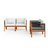 vidaXL Garden Lounge Set Cream Solid acacia wood Large Garden Lounge Set - 3 of 4
