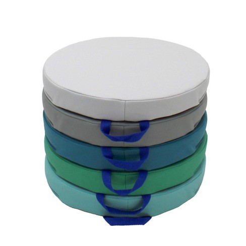 Factory Direct Partners 5pc 15" Softscape Round Floor Kids' Cushions ...