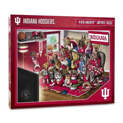 NCAA Indiana Hoosiers Purebred Fans 'A Real Nailbiter' Puzzle - 500pc