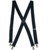 CTM Men's Big & Tall Elastic Solid Color X-Back Suspender with Swivel Hook Ends - 2 of 4