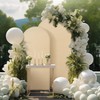 GustoWave Set of 3 Wedding Arch Covers, 7.2Ft u-Shape Arch Backdrop Stand Cover Set with 5Ft Half Moon Arch Covers for Party Decoration - 4 of 4