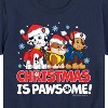 Boys' - Paw Patrol - Christmas Is Pawsome Chase Rubble Marshall Short Sleeve Graphic T-Shirt - 2 of 4