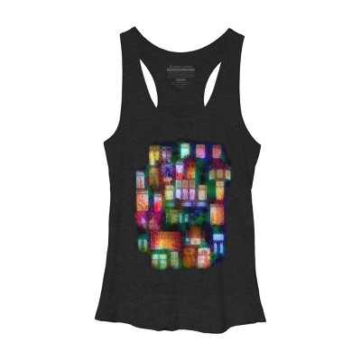 Women's Design By Humans Window Art By hkartist Racerback Tank Top