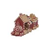 Transpac Resin Gingerbread Train Decorative Sculpture for Christmas Festive Tabletop Decor Red Indoor Use Gift Giving and Hostess Gifts Easy Care Spot - 2 of 3