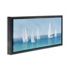 Stupell Industries White Sail Boats Across Coast, 25" x 11" - 3 of 4