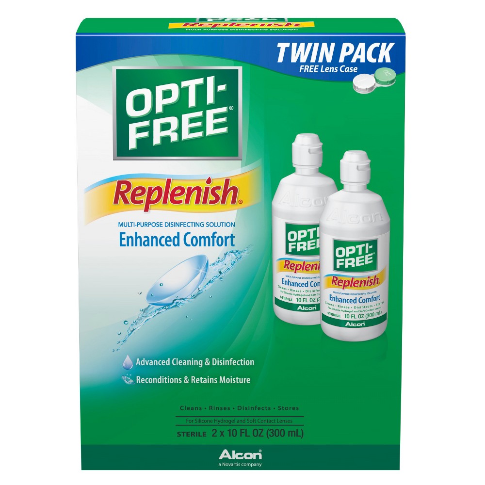 Photos - Other for medicine Opti-Free Replenish Multi-Purpose Disinfecting Solution for Contact Lens 