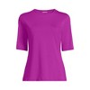 Lands' End Women's SunShade UPF 50 Elbow Sleeve Relaxed Rash Guard - 3 of 3
