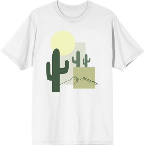 Natural World Cacti & Shapes Men's Crew Neck Short Sleeve Tee - 1 of 2