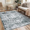 COZONY Washable Area Rug for Living Room, Vintage Distressed Accent Carpet, Non-Slip, Low Pile, Stain Resistant - 4 of 4