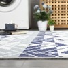 Indoor Outdoor Area Rug  Geometric Rug Non Slip Washable Rug Floor Carpet for Living Room Dining Room Kitchen Backyard Porch - 4 of 4