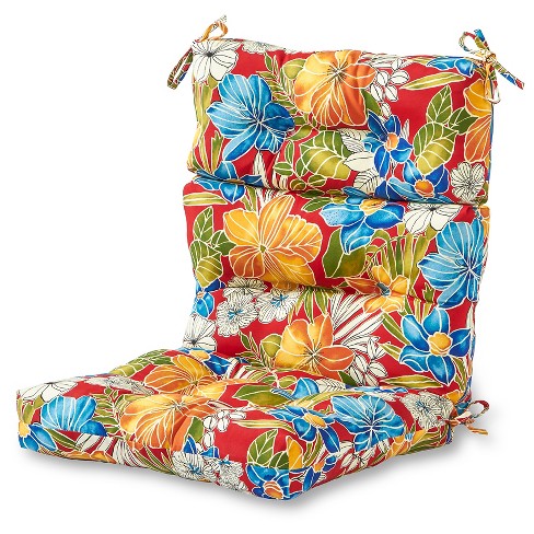Outdoor High Back Chair Cushion Aloha Fl Kensington Garden Target - Patio Chair Cushions With Rounded Back