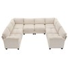 Hyleory 115" Corduroy Oversized Modular Sectional Sofa, U Shaped Couch, Large 8 Seater Corner Sofa for Living Room, Office, Spacious Space - 4 of 4