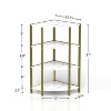 CAVINAS Bookcases for Living Room 4 Tier Corner Open Shelf Bookcase Freestanding Shelving Unit for Office, Kitchen - 4 of 4