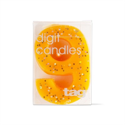 tagltd Number 9 Digit Party Candle