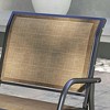 Resenkos Swing Glider Chair,  Outdoor Chair,Outdoor Glider Chair, Steel Swing Chai with Curved Armrests, Brown - 2 of 4