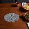 Unique Bargains Trivet Round Rope Woven Mat Cotton Non-woven Fabric 8.66"x8.66"x0.31" - 2 of 3