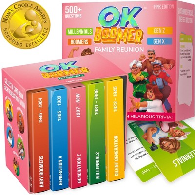 QUOKKA Millennials vs Boomers OK Boomer Board Game - Generation Trivia Card Game
