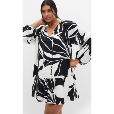 Women's Plus Size Palma Dress - ivory | CITY CHIC