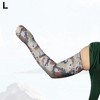 Unique Bargains Basketball Sports Camouflage Cooling Arm Elbow Compression Sleeve Brown Blue Yellow 1 Pair - 3 of 4