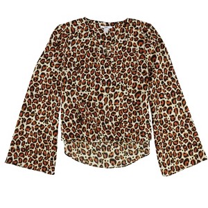 bar III Womens Bell-Sleeve Pullover Blouse, Brown, XX-Large - 1 of 2