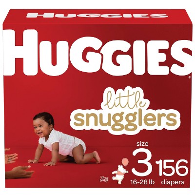 Huggies Little Snugglers Diapers - Size 3 - 156ct
