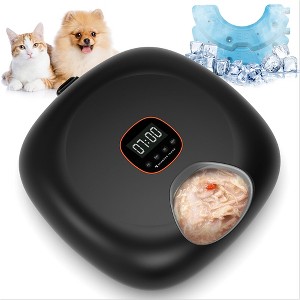 SHARPER IMAGE Smart 6-Meal Auto Feeder, Black - 1 of 4