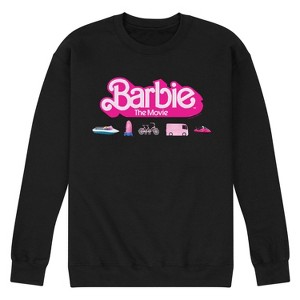 Men's - Barbie - Barbie Transportaion Vehicles Graphic Fleece Sweatshirt - 1 of 4