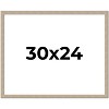 PosterPalooza | 30x24 Thin Barnwood Picture Frame, UV Acrylic, 2 Finishes - Grey and Black - 2 of 4