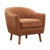 Grungis Chenille Accent Chairs,Living Room Chairs with Stitched Back and Solid Wood Legs,Comfy Chairs for Living Room,Bedroom - 2 of 4