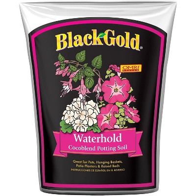 SunGro Black Gold Natural Organic Waterhold Cocoblend Gardening Potting Soil Mix, 2 Cubic Feet Bag