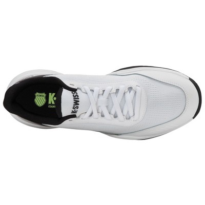 K-Swiss Men's Speedex 2 Tennis Shoe (White/Black/Soft Neon Green) (13) — фото 7