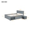 Full Size Platform Bed with Drawer and Two Shelves - 4 of 4