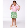 Deux par Deux Girl Organic Cotton Tee with Puff Sleeve Candy Pink - 2 of 4