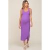 PinkBlush Lavender Ribbed Basic Maternity Maxi Dress - 4 of 4