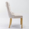 NicBex Dining Chairs Set of 2 Bar stool Upholstered Chair Contemporary Velvet Barstools with Button Tufted Decoration and Wooden Legs - 2 of 4