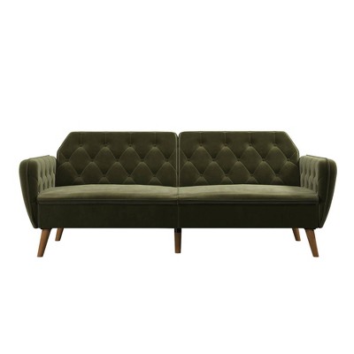 Tallulah Memory Foam Futon And Sofa Bed Green - Novogratz : Target