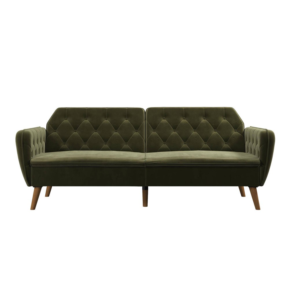 Photos - Sofa Tallulah Memory Foam Futon and  Bed Green - Novogratz